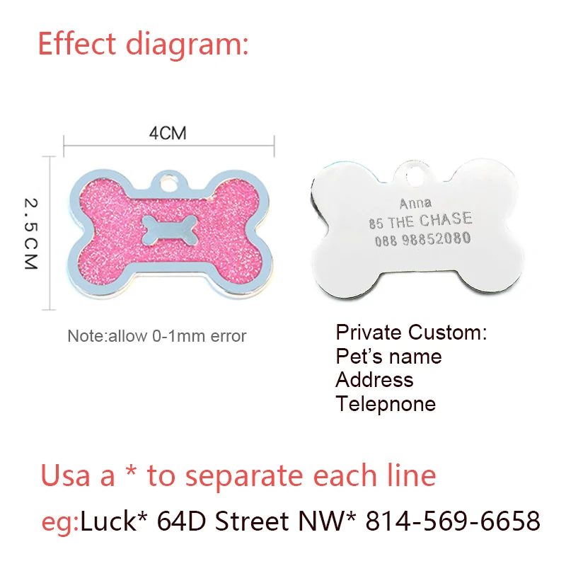Free Engraving Name Tag Customized Dog Tag Personalized Phone Adress Pet Anti-Lost Dog Accessories Puppy Pendant Cat Dog Id Tags - Image 5