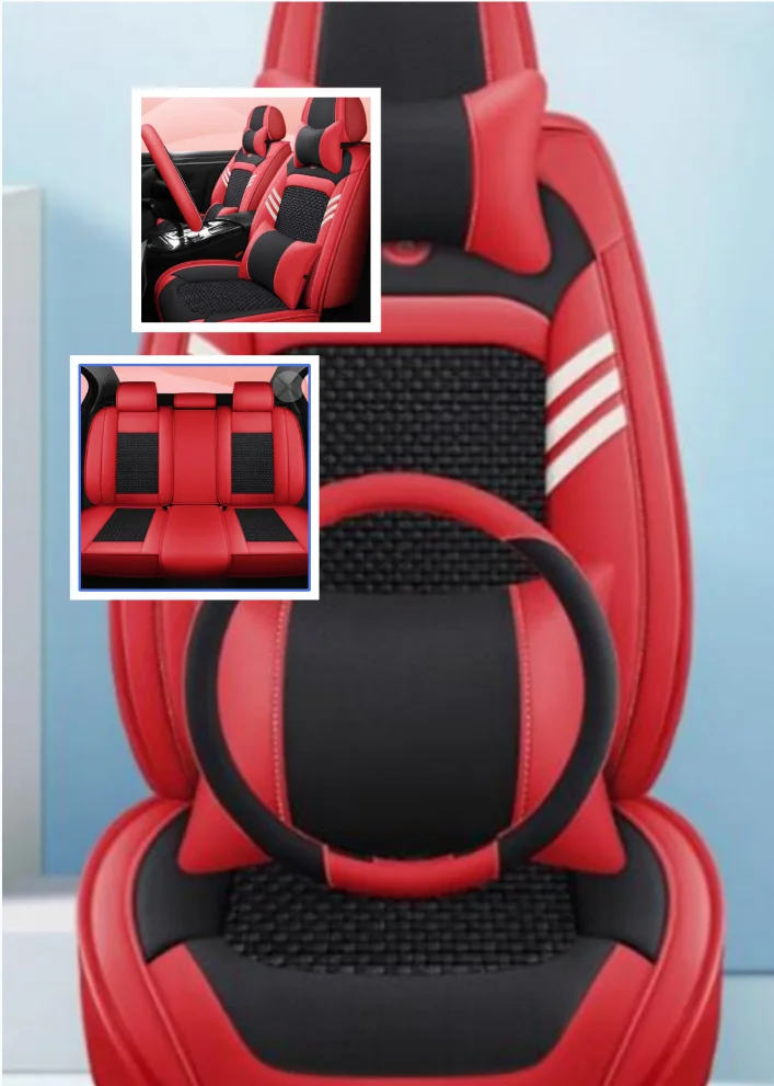 

Чехлы на передние и задние автомобильные сиденья + чехол на руль для Mazda CX-5 2024-2011, высококачественный дышащий чехол на сиденье с подушкой