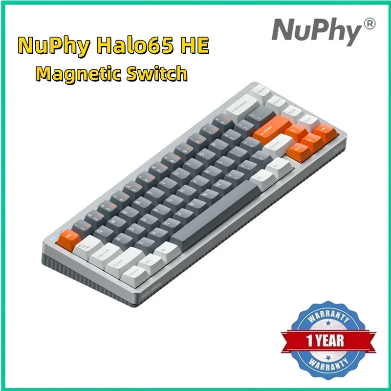 

NuPhy Halo65 HE Magnetic Switch Keyboard Wired Low latency Esports Gaming Keyboard Custom Aluminum Alloy Pc Gamer Accessories