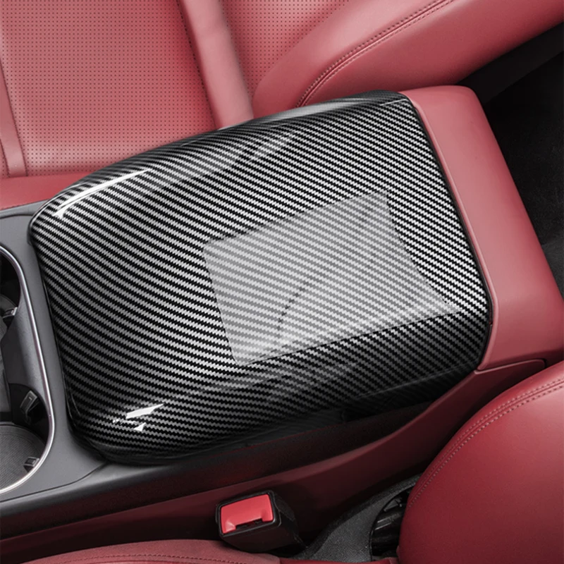 

Для Porsche Cayenne 2011-2017 2018-2023 2024 автомобильный подлокотник из углеродного волокна, центральный подлокотник, панель, отделка, аксессуары для интерьера