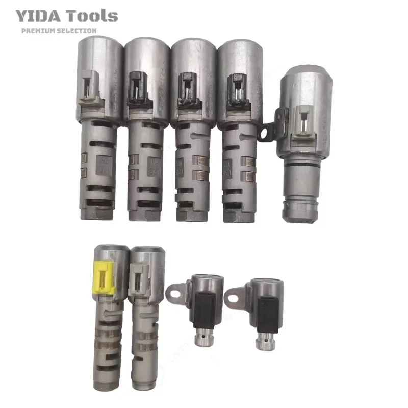 YIDA TF71 TF-71SC Transmission Solenoid Valve Kit 9PCS 6-Speed Automatic Gearbox