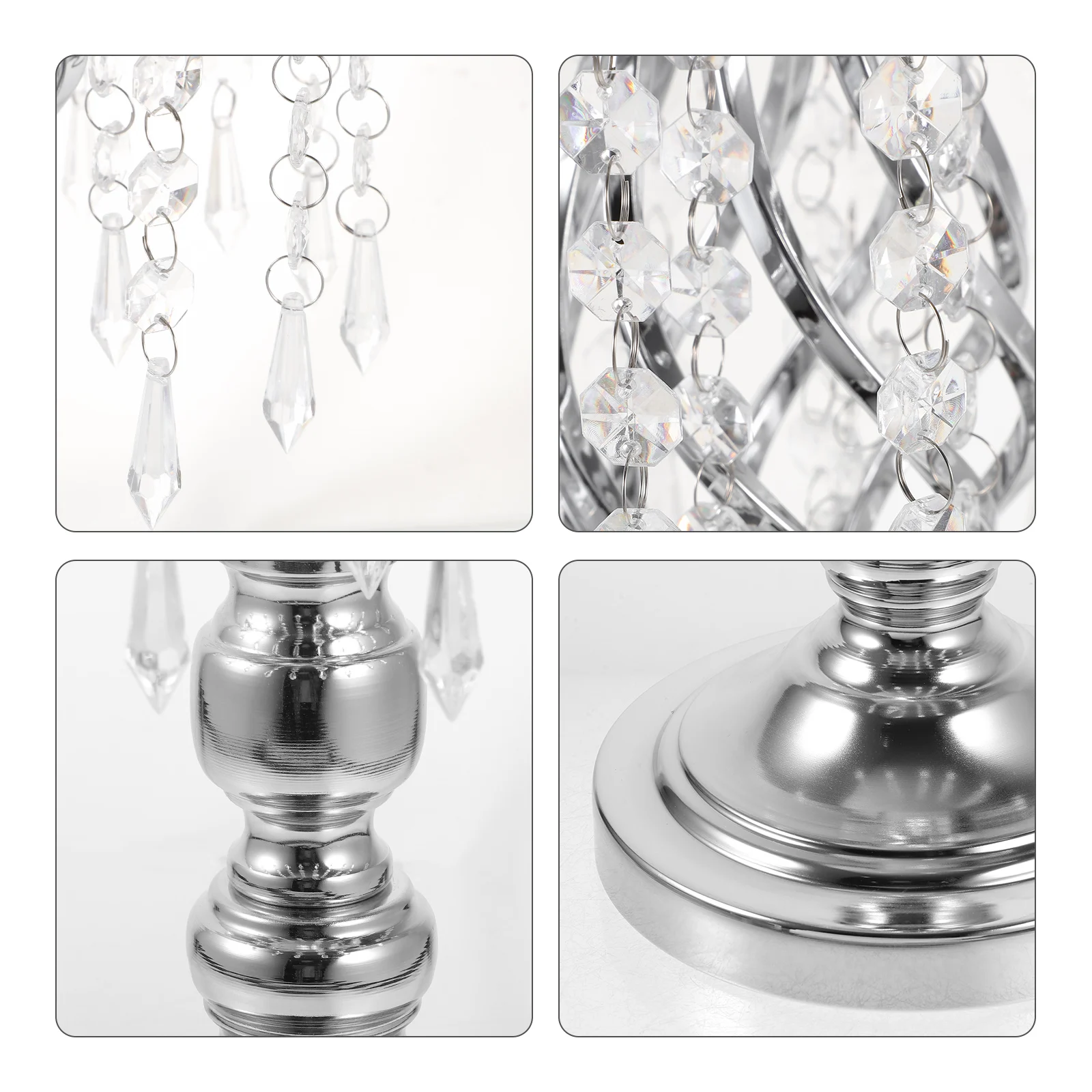 

Crystal Holder Metal Vase For Dried Flowers Centerpiece Home Office Decor Wedding Table Decoration Indoor Plant