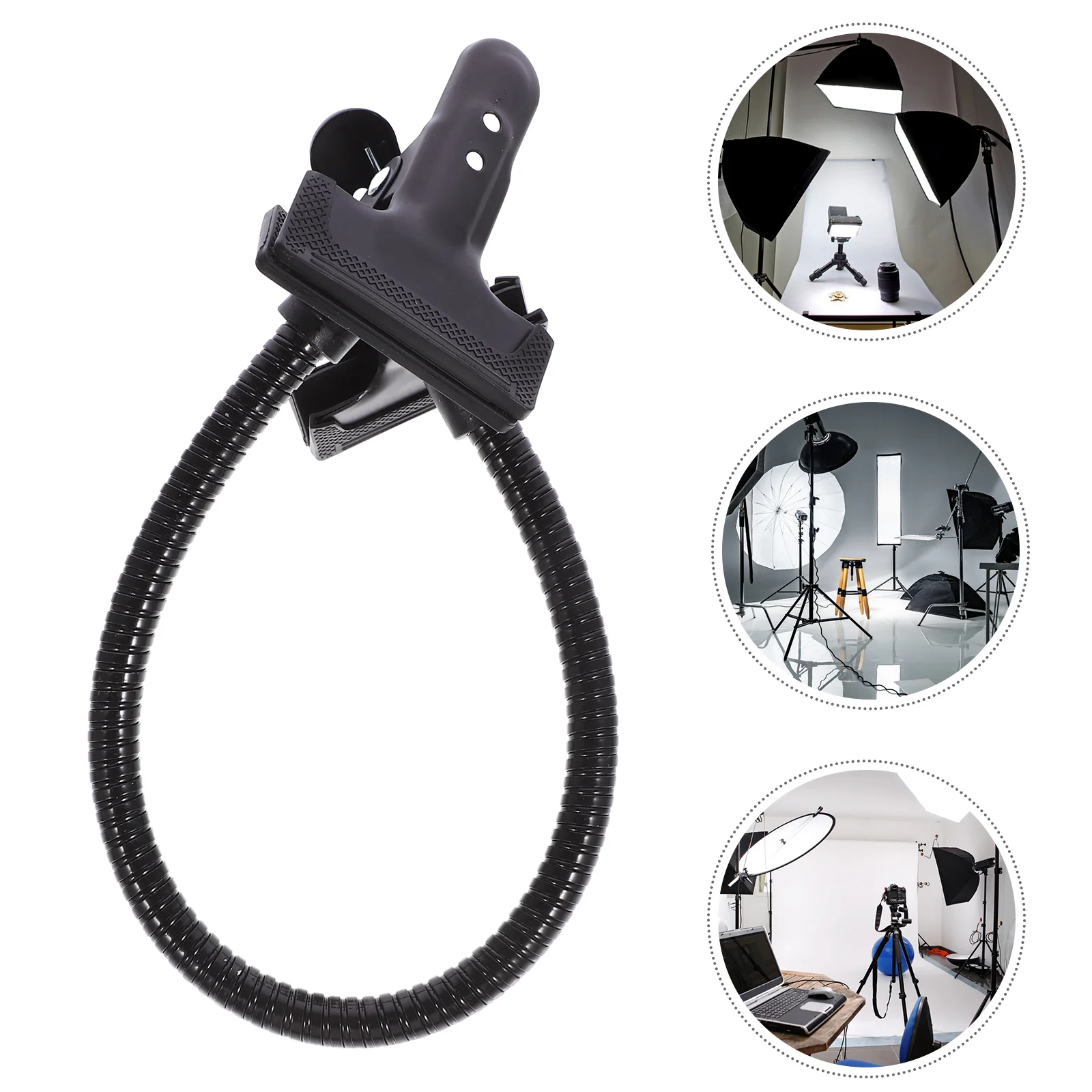 

Photo Folder Background Clamp Lighting Double Backdrop Clip Metal Studio Accessories Long Arms Gooseneck Tube