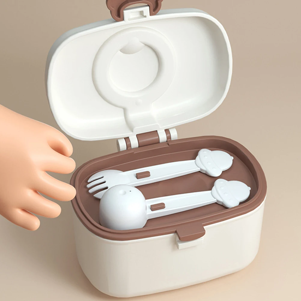 

2 pcs Milk Powder Dispenser Container Portable Formula Storage Holder Travel Milk Powder Boxes Leak Proof Double Layer Sealing
