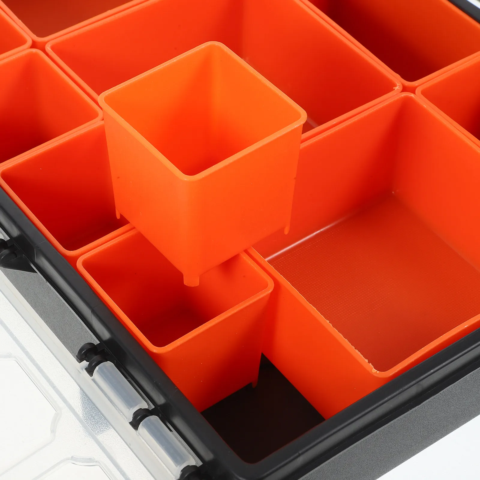 Plastic Professional Transparent Organizer Bolt Nut Organizer For Small Parts Storage Organize Box Multiple Grid