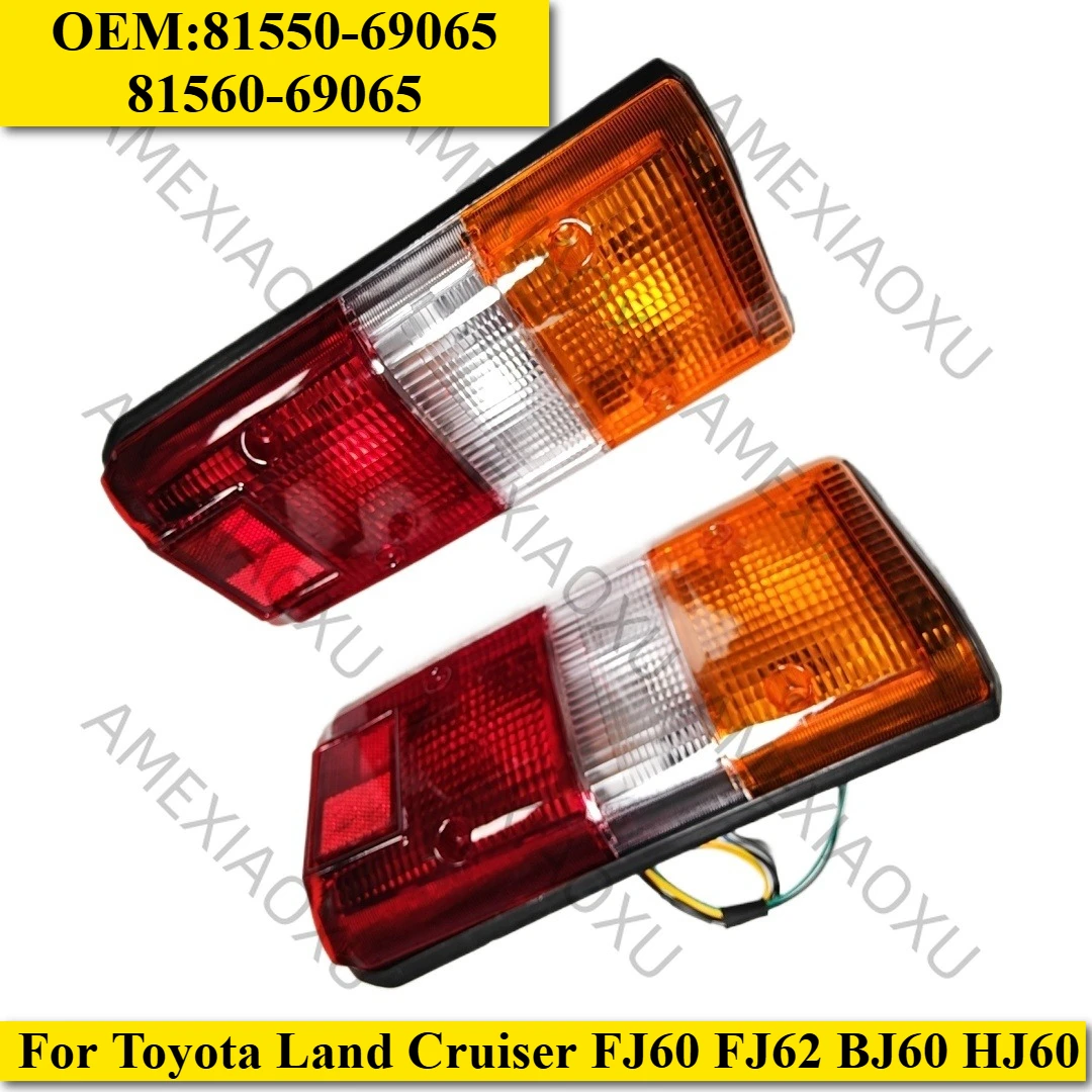 

Left & Right Rear Lamp Tail Lights Set Stops Fits For Toyota Land Cruiser FJ60 FJ62 BJ60 HJ60 81550-69065 81560-69065 AMEXIAOXU
