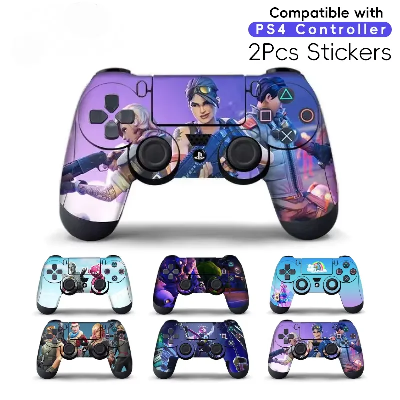 RETROMAX 2PCS Skin Protective Sticker Cover For PS4 Pro Slim Skin Decal For Sony PlayStation 4 Game Controller Accessories