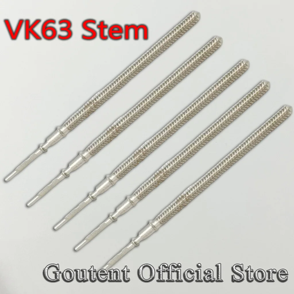 

Goutent Watch Steel Stem Kit Fit VK63 VK64 VK67 VK68 VK61 Quartz Movement Steel Crown Parts Crown Stem Watch Accessories