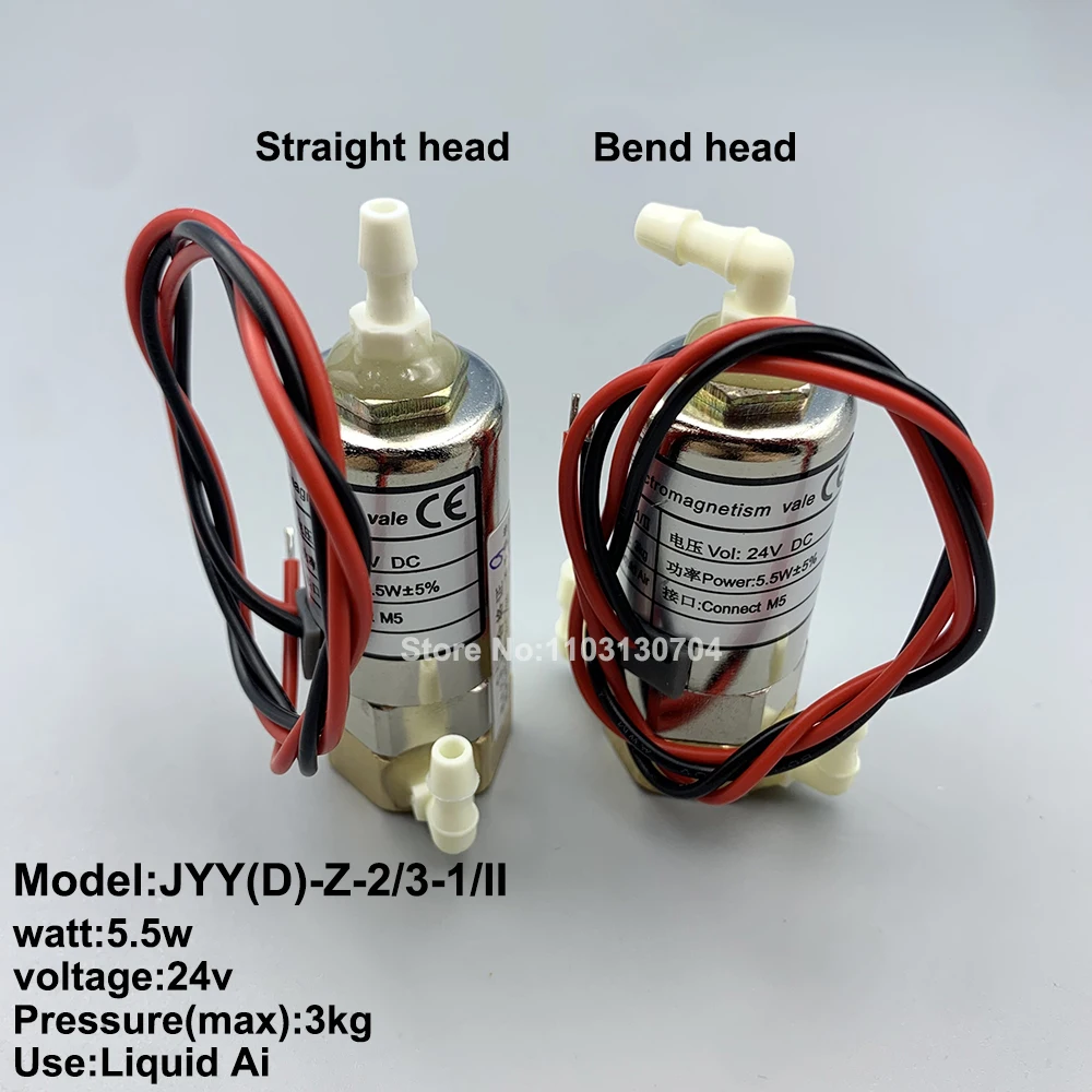 4PCS Solenoid Valve JYY(D)-Z-2/3-1/II 24V 5.5W Straight Bend Head 3 Ways Electromagnetic Valve For Infiniti Phaeton Crystaljet