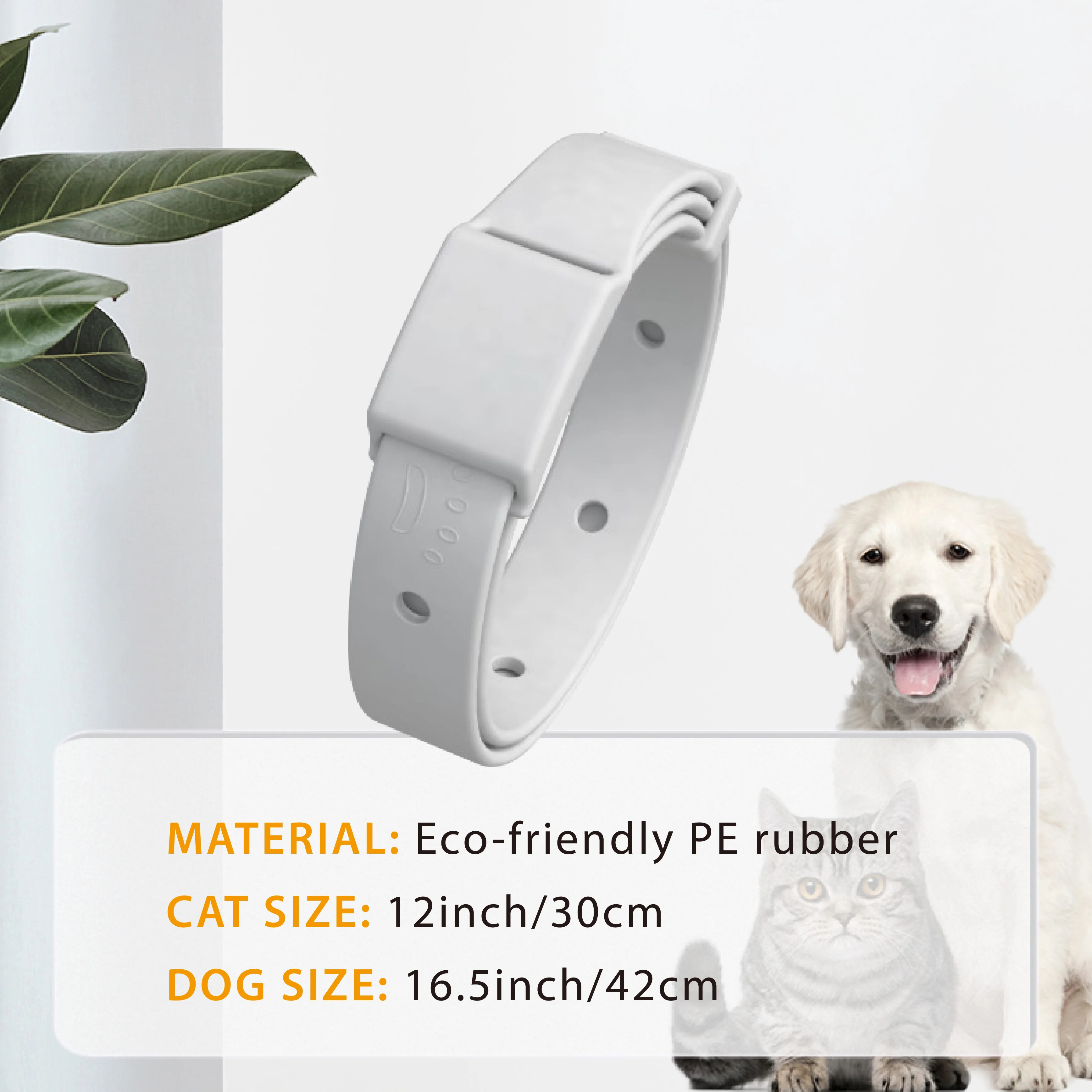 Deworming Flea Retractable Puppy Dog Cat Collar Vitro Ring Anti Insect Mosquitoes Tick Prevention Adjustable PET Accessories