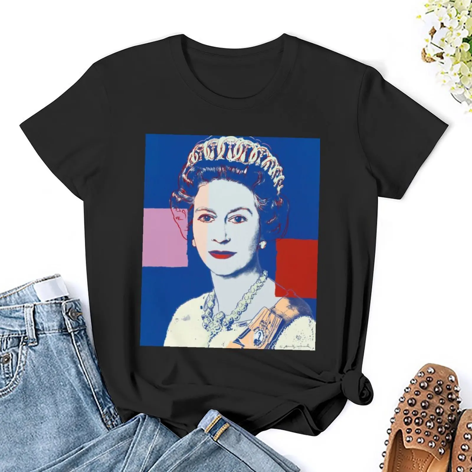 Queen's portrait T-Shirt cute tops cute clothes hippie clothes t shirt dress Women
