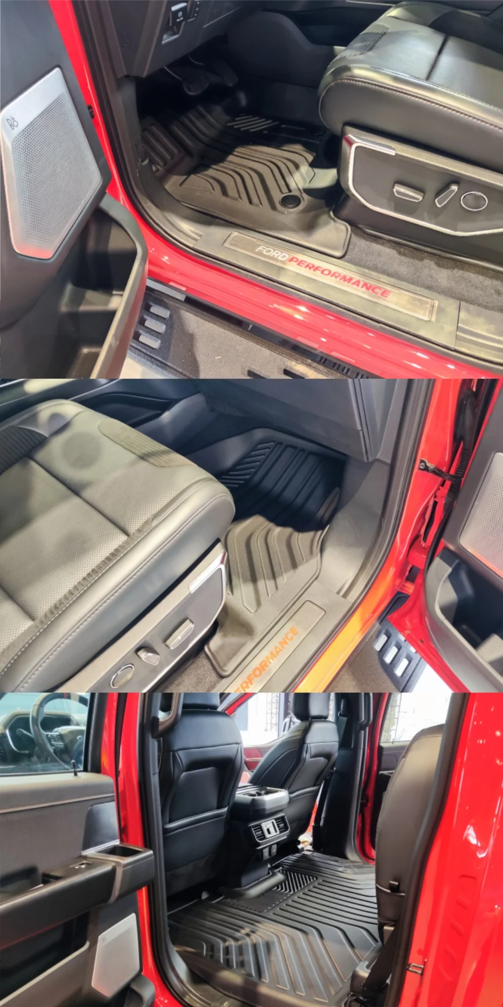 für Ford F-150 F150 2015-2024 (Nicht passend für Rücksitze mit unter dem Sitz liegendem, flach zusammenklappbarem Stauraum) TPE 3D-Autofußmatten, linkslenker – Detail 3