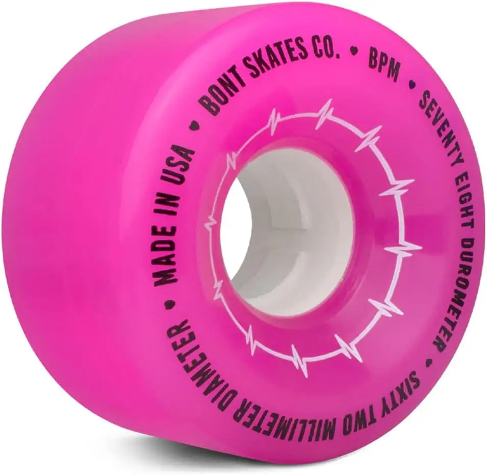 Two Line Skate Wheel 62x35mm 100% Original BONT BPM 78A 8 Pieces Roller Skate Outdoor Wheels Quad Skates wheels Blue Pink Wheel