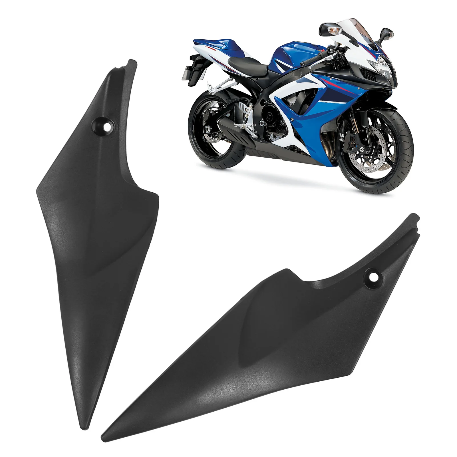 Gas tank side fairings for Su zuki GSX-R 600/750 (2006 - 2007): Made of ABS material, easy to install.attractive and durable