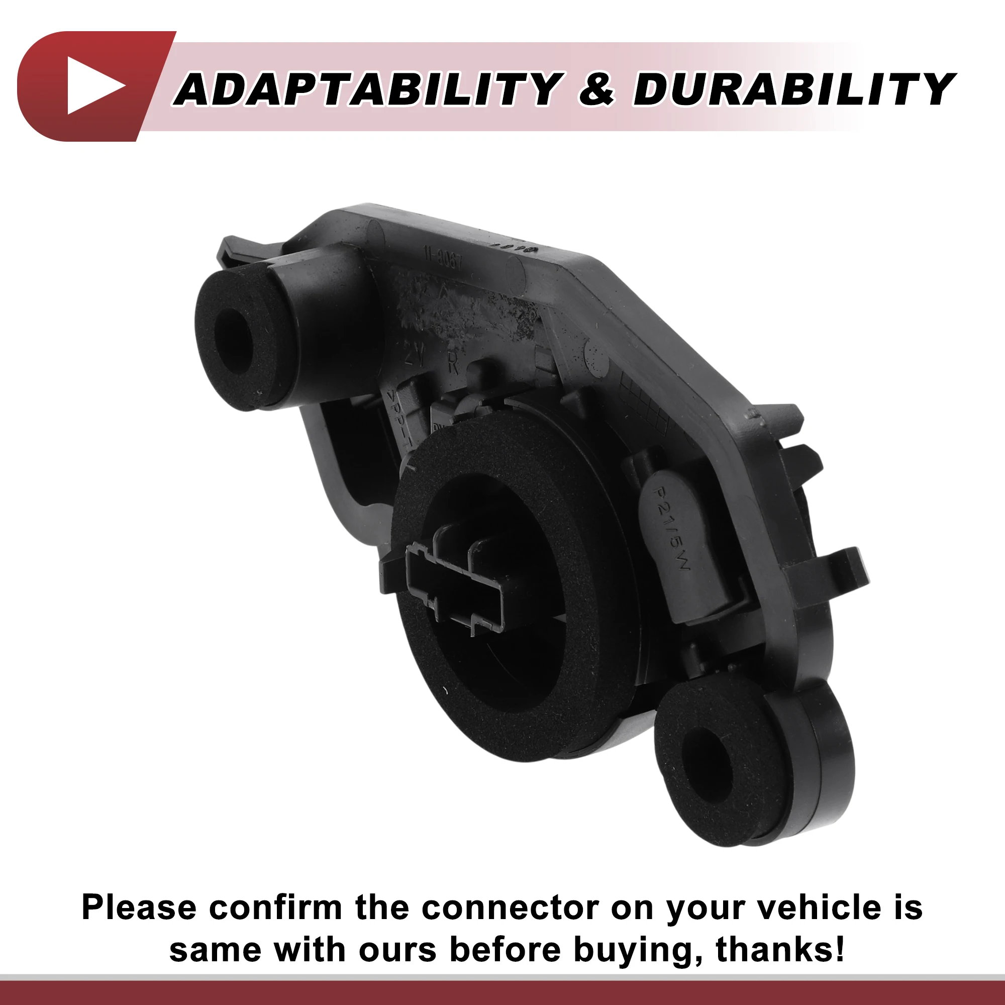 X Autohaux 1 Pc Right Tail Light Socket for Citroen C5 10-13 Lamp Bulb Connector view 6