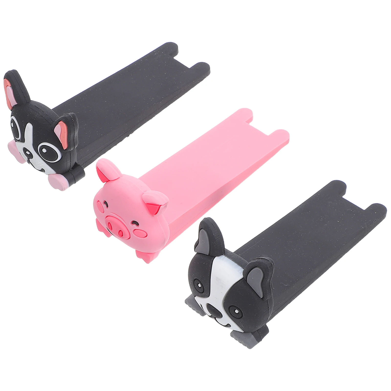 

3 Pcs Stopper Cartoon Animal PVC Anti Slam Baby Protectors Door Blocker Home Office Doorstops Animals Cartoon Door Handle