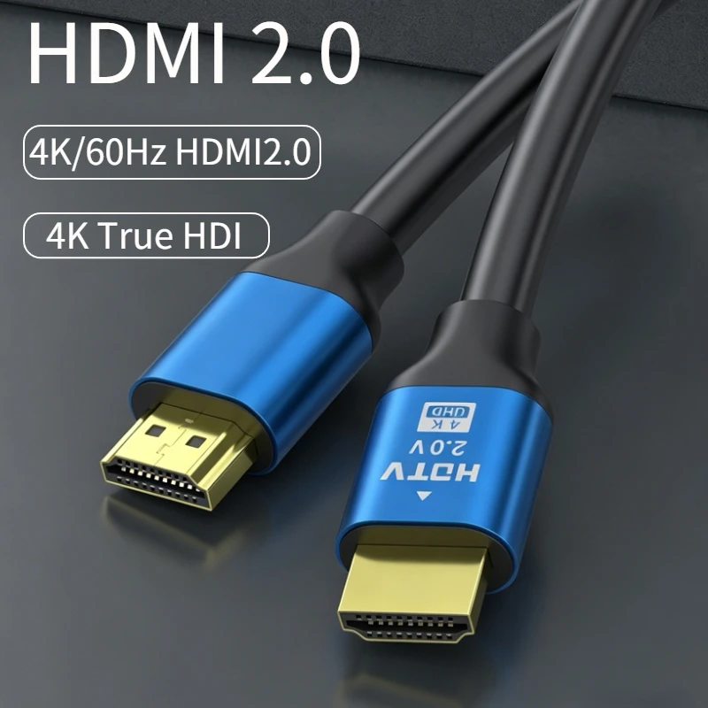 HDMI-Kabel 2.0 4K-Kabel 4K@60Hz 18Gbps Kabel High-Speed HDMI-kompatibles Stecker-zu-Stecker-Kabel Kompatibel mit TV PS3/4 Projektor Laptops