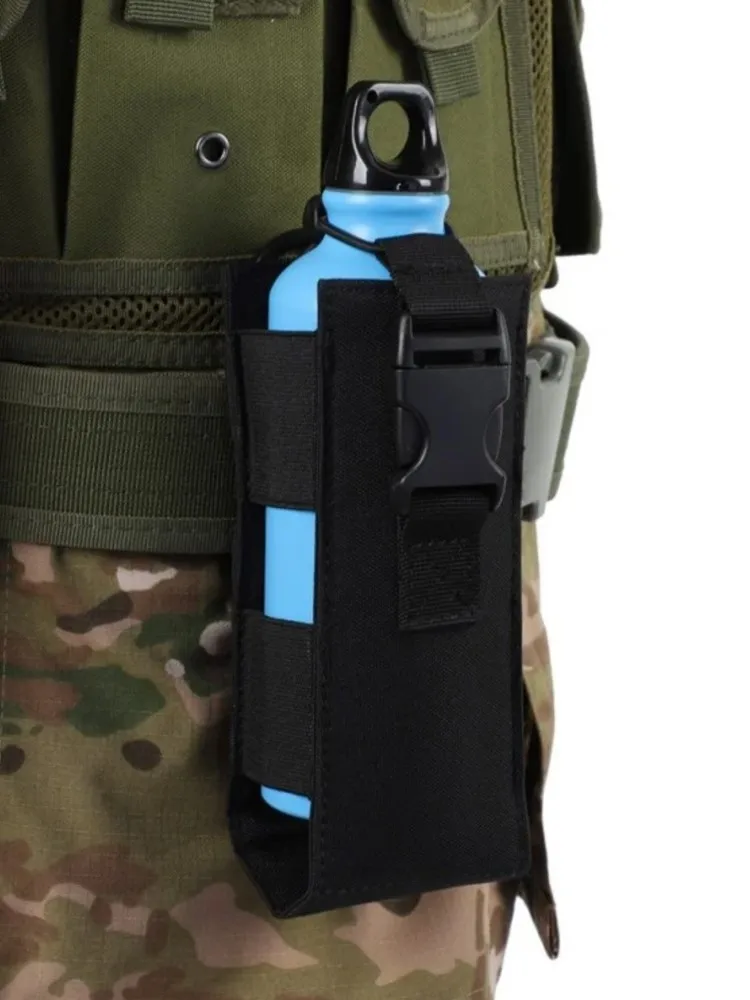 AliExpress Jarhead New Tactical Water Bottle Bag Molle Nylon Kettle Cover Waist Pouch Walkie-talkie Pouch Outdoor Hunting Hiking Cycling Accessory