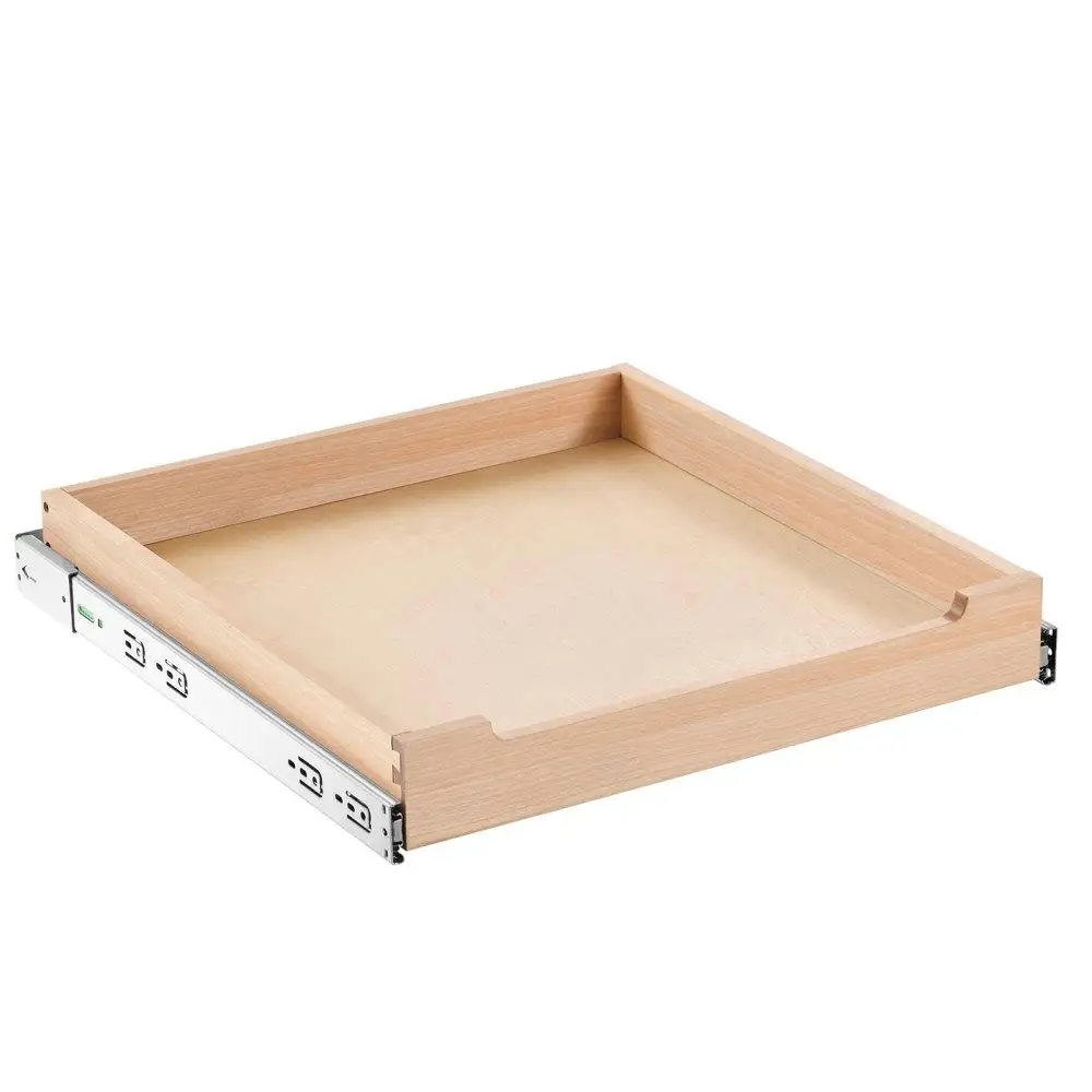 

Pull Out Kitchen Cabinet Organizer Soft Close Drawer Slide Out Shelf Wood Storage 20W x 21D