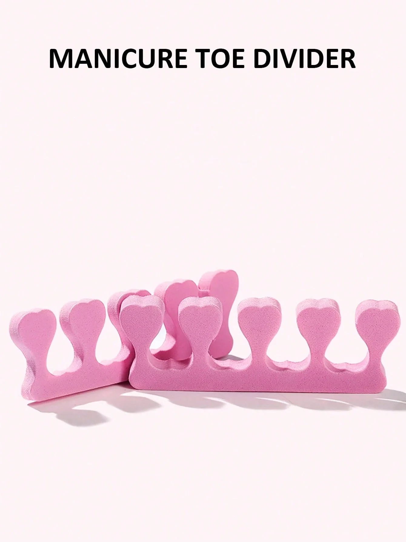 Separadores de dedos em forma de coração, ferramentas para arte em unhas, esponja eva, isoladores de dedos e dedos, evitam manchas de esmalte