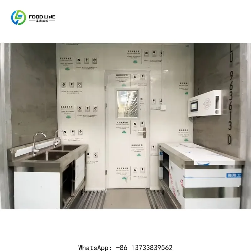 Customized Button Mushroom Planting Vertical Farming Container Indoor Greenhouse Transport Farm