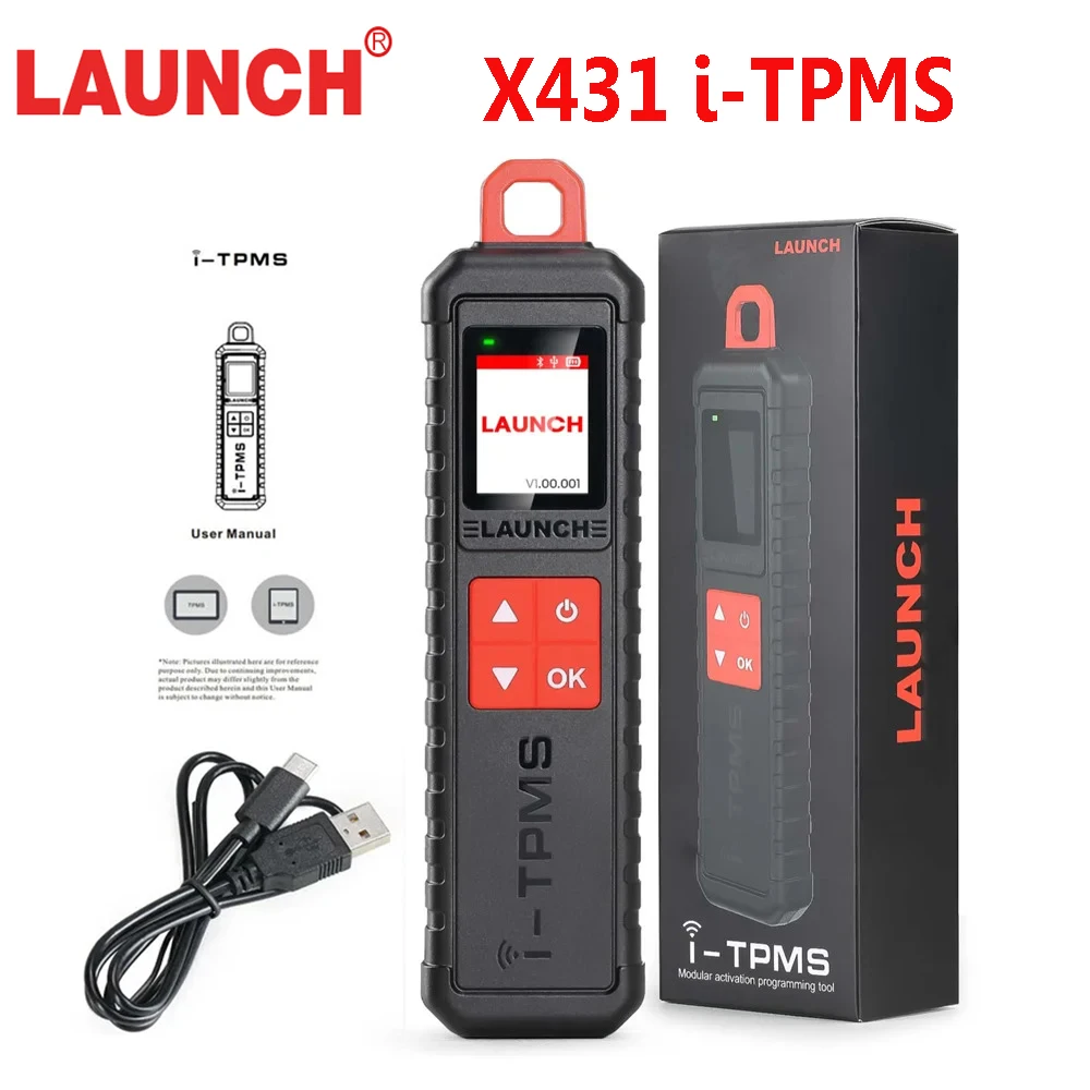 LAUNCH X-431 I-TPMS TSGUN Tire Pressure Detector Tool Relearn Reset and Coding TPMS Sensors Work with Launch X431 Scanner