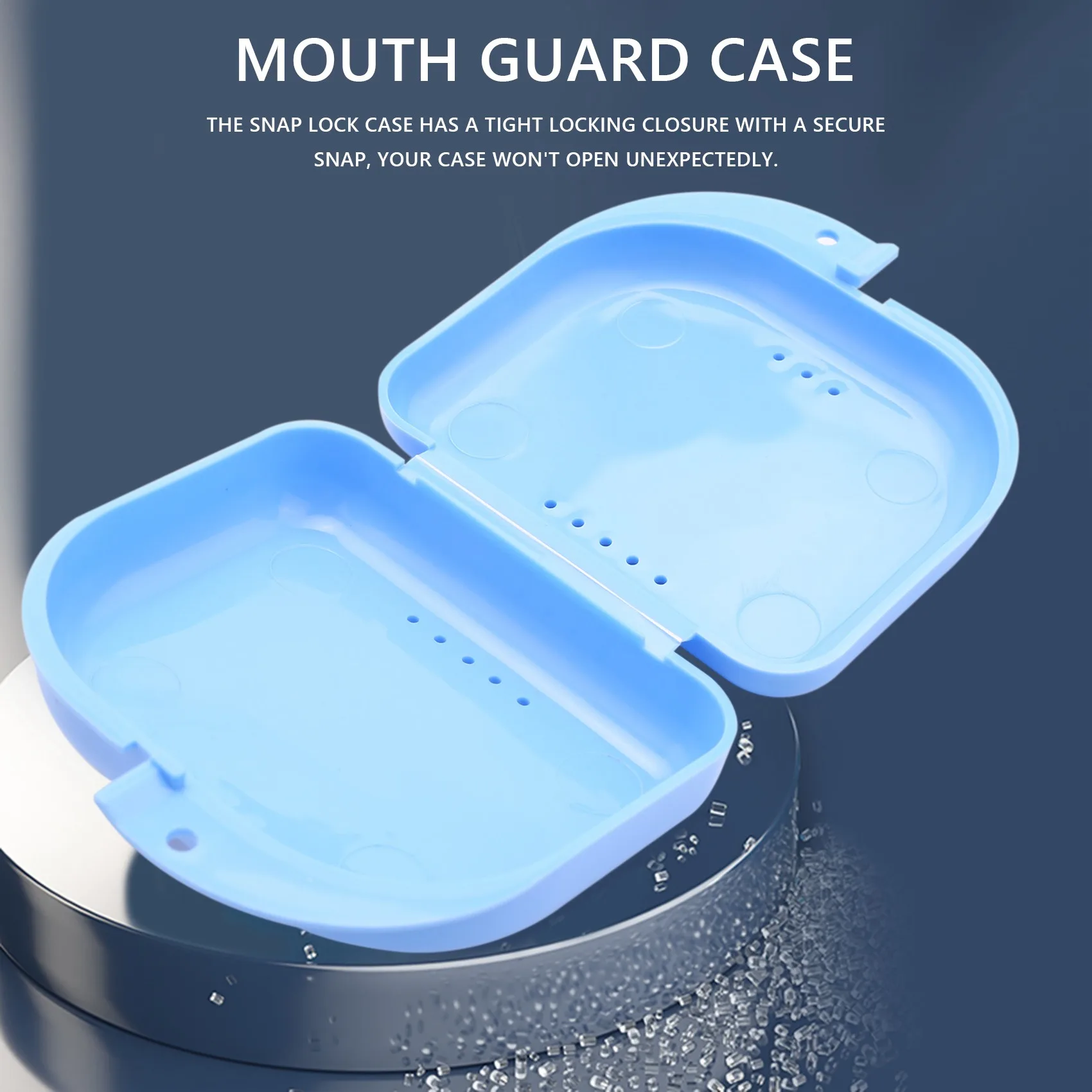 L68ARetainer Case 5Pcs Mouth Guard Case Orthodontic Dental Retainer Box Denture Storage Container