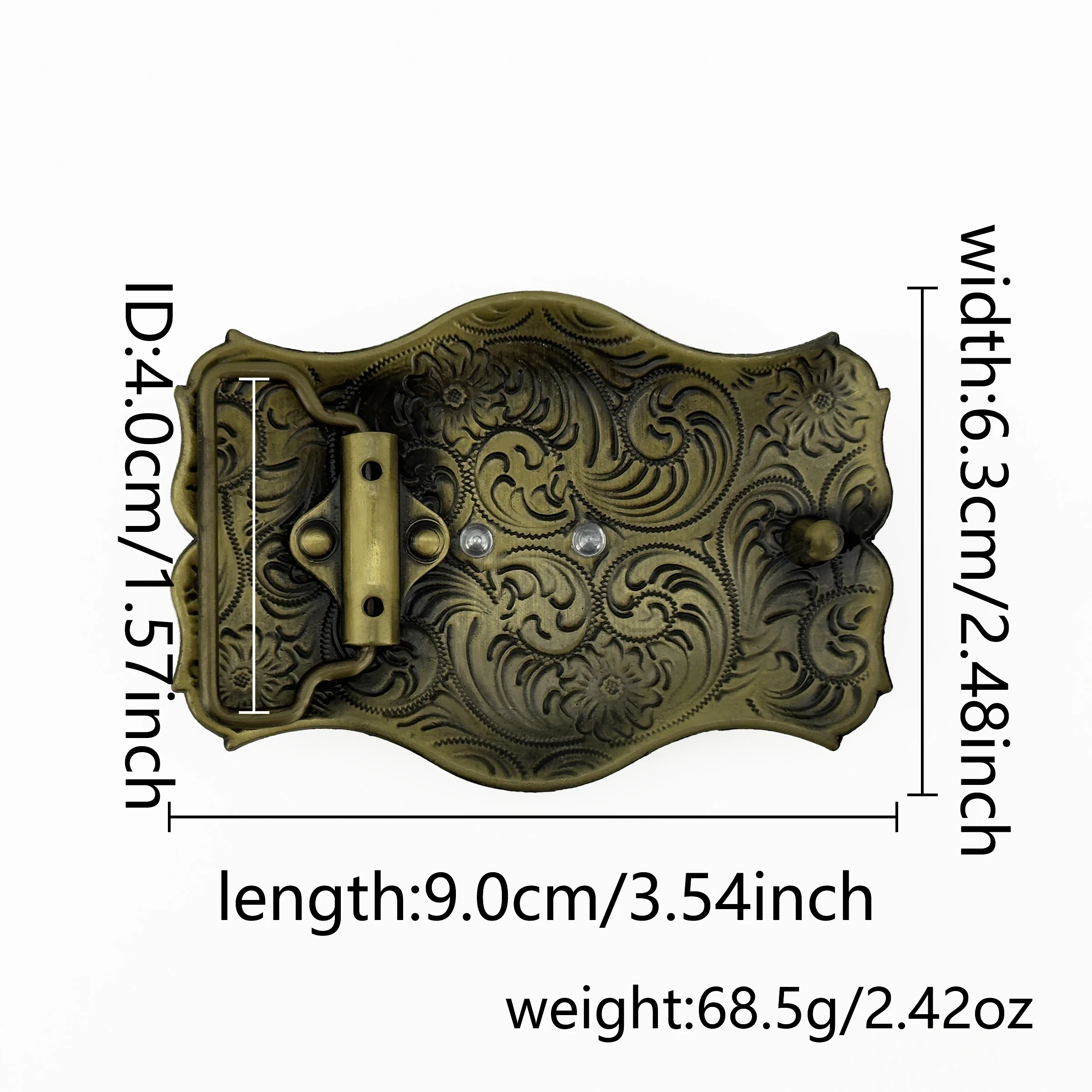 Versatile Western Retro Bull Pattern Belt Buckle for Men And Women Durable Fashion Accessory with Head Design