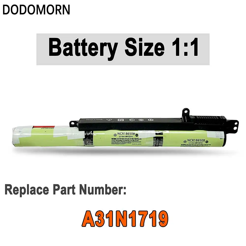 DODOMORN New A31N1719 Battery For ASUS X407MA X407UF X407UA X407UB X507MA X507UA X507UF X507UB R507UA R507UB Fast delivery