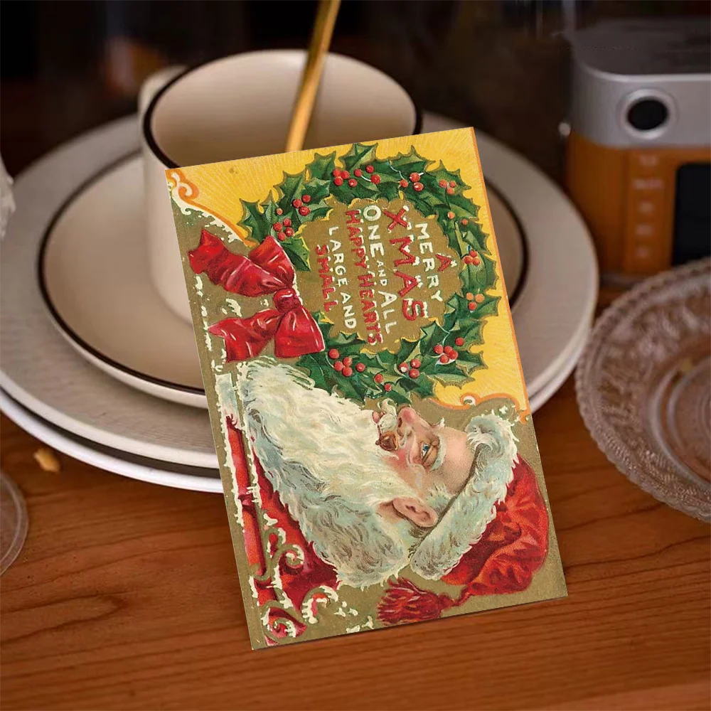 10 szt. Świątecznych kartek okolicznościowych pocztówek do dekoracji ścian w akademiku, sypialni, kartki z wiadomościami, kreatywne kartki prezentowe