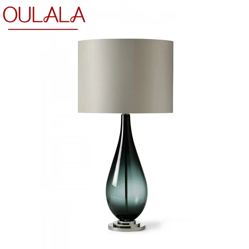 

OULALA Nordic Modern Glaze Table Lamp Fashionable Art Iiving Room Bedroom Hotel LED Personality Originality Desk Light