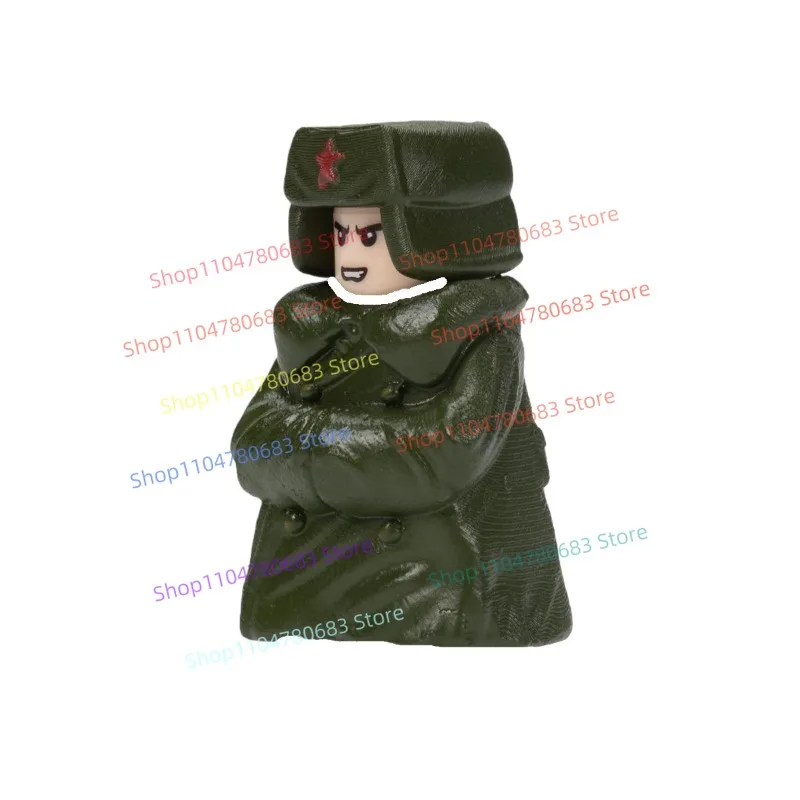 MOC 블록 제2차 세계대전 PLA 미니 액션 피규어 조립 모델 전시 피규어 애니메이션 만화 장식용 장난감 선물 수집품