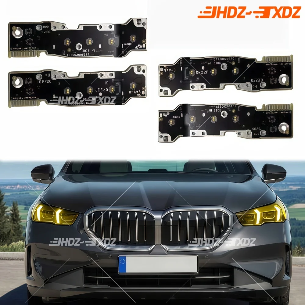 

Светодиодные платы DRL для BMW 5 серии G90 M5 G60 G61 G68 2024 2025 Дневные ходовые огни Модуль чипа указателя поворота Желтый Янтарный Синий Красный