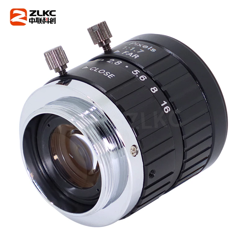 

35-мм объектив с фиксированным фокусом, 5 МП, низким уровнем искажений, 2/3'' C-образное крепление, F1.7, с ручной диафрагмой, для систем машинного зрения и промышленных инспекционных камер