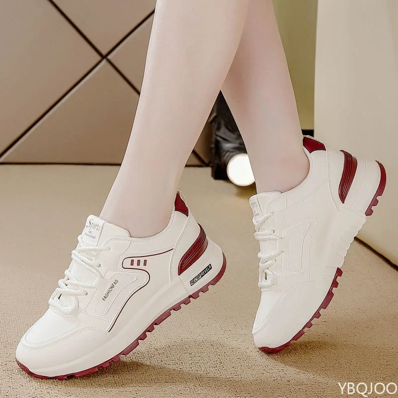 

Весенне-осенняя мода: новые легкие, повседневные и удобные туфли, трендовые универсальные женские белые туфли на плоской подошве.