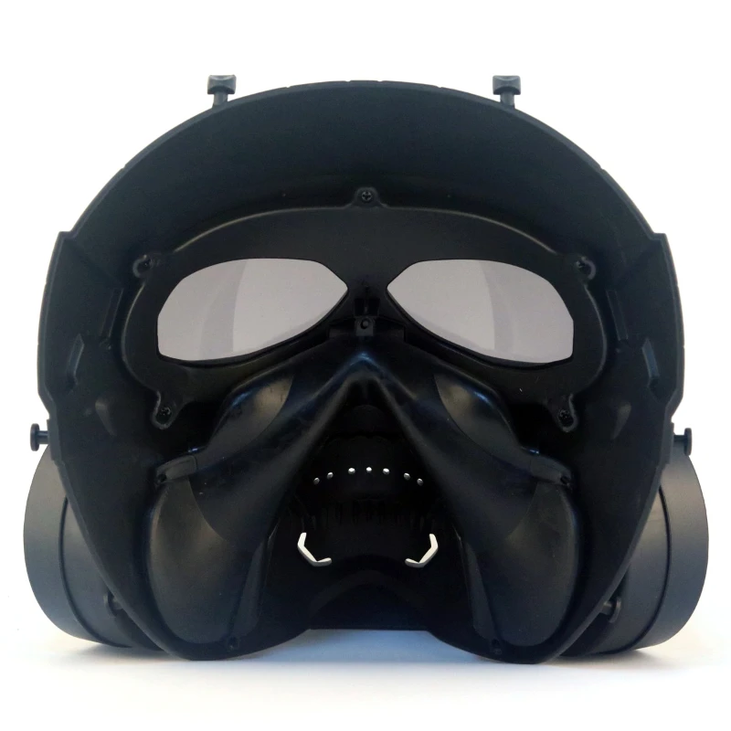 zlangsports Full Face Airsoft Paintball Tactical Skull Mask with Fan CS Halloween Cosplay Masks