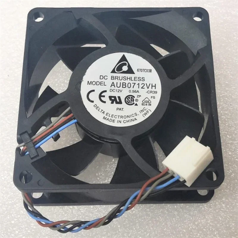 

Wholesale: original new Taida 7025 7CM AUB0712VH 12V 0.56A 4 line temperature-controlled large fan