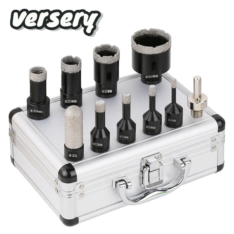 5/8/10/12Pcs M14 Thread Diamond Dry Drill Bit Vacuum Brazed Drilling Core Bits Set Tiles Crowns Granite Marble Hole Saw Tools