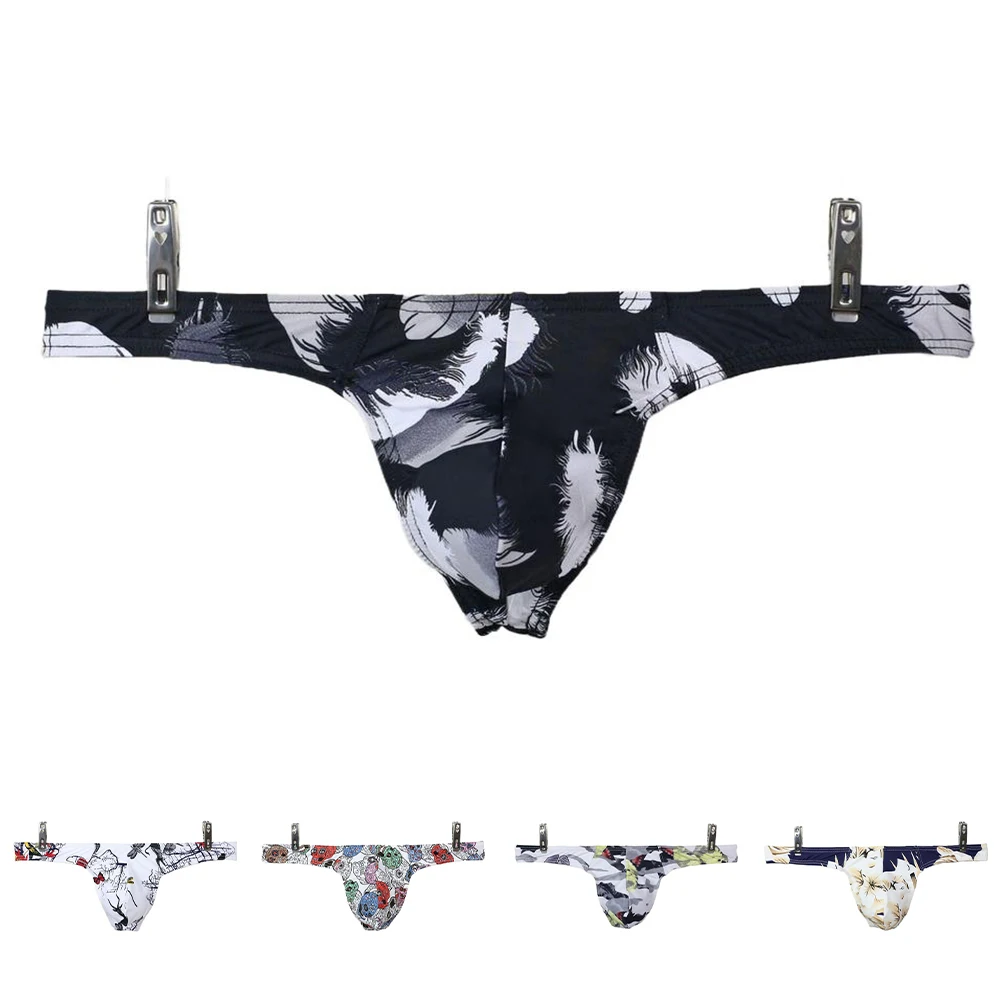 

Men Sexy Low Waist Briefs Pouch Breathable Man Underwear Comfortable Thin U Convex Underpants Jockstrap