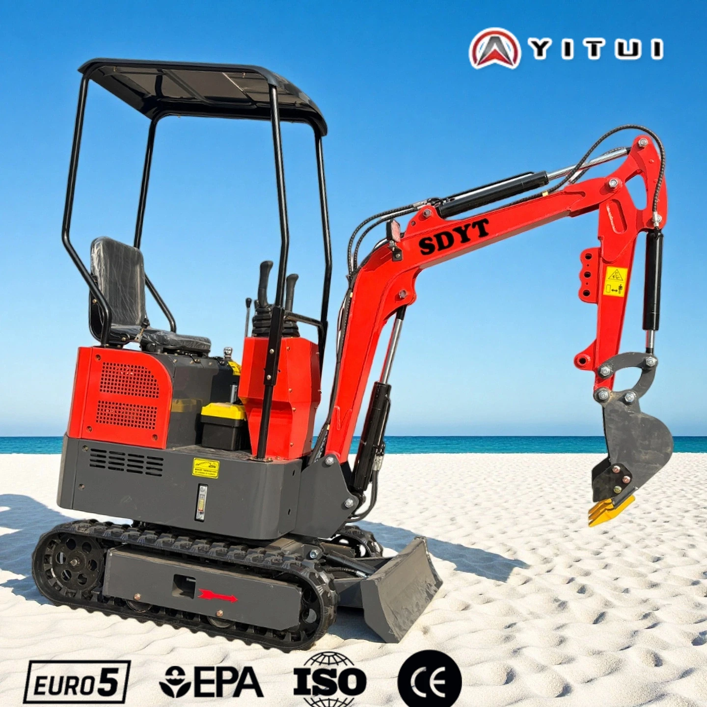 Mini Excavator Customized Ce Epa Euro 5 Kubota Engine1.5 1.8 Ton Mini Excavator Factory Transaction In China