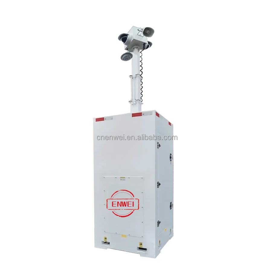 Outdoor Emergency Mobile Security Camera Tower For Urban Security Monitoring