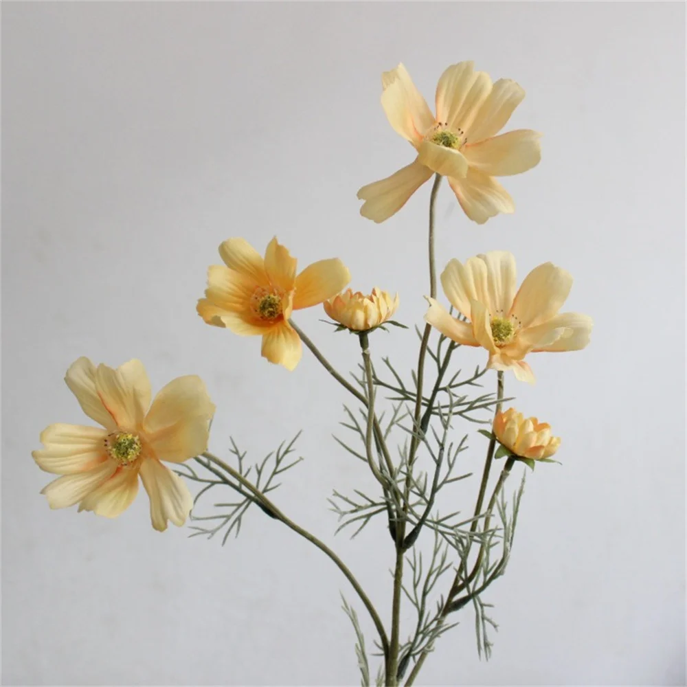 1PC Chamomiles Silk Artificial Flower 60cm Daisy White Fake Flowers for Room Wedding Home Table Decor Party DIY Bouquet Gifts