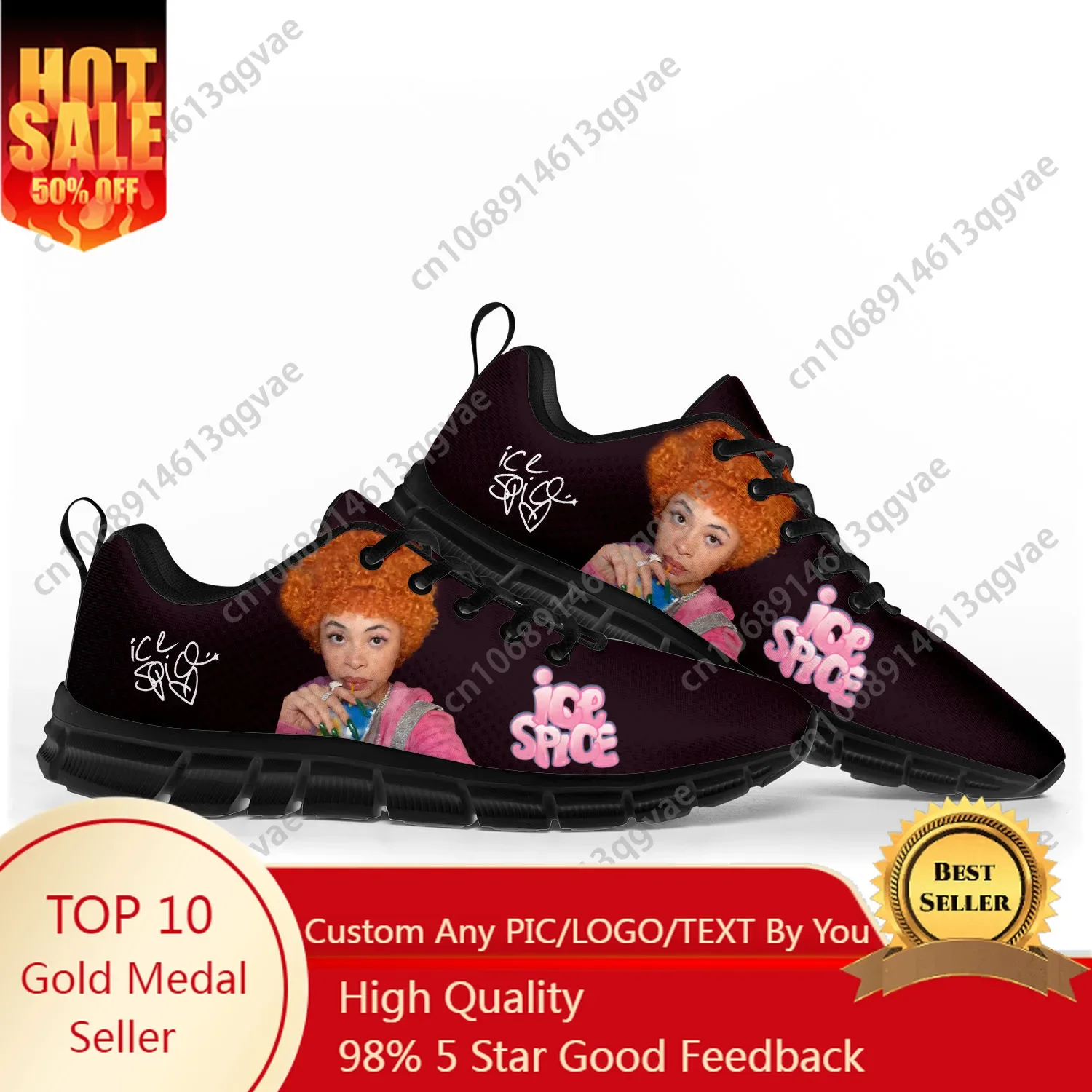 Ice Spice American Rapper Munch Sports Shoe Mens Womens Customized Sneakers High Quality Couple Shoes