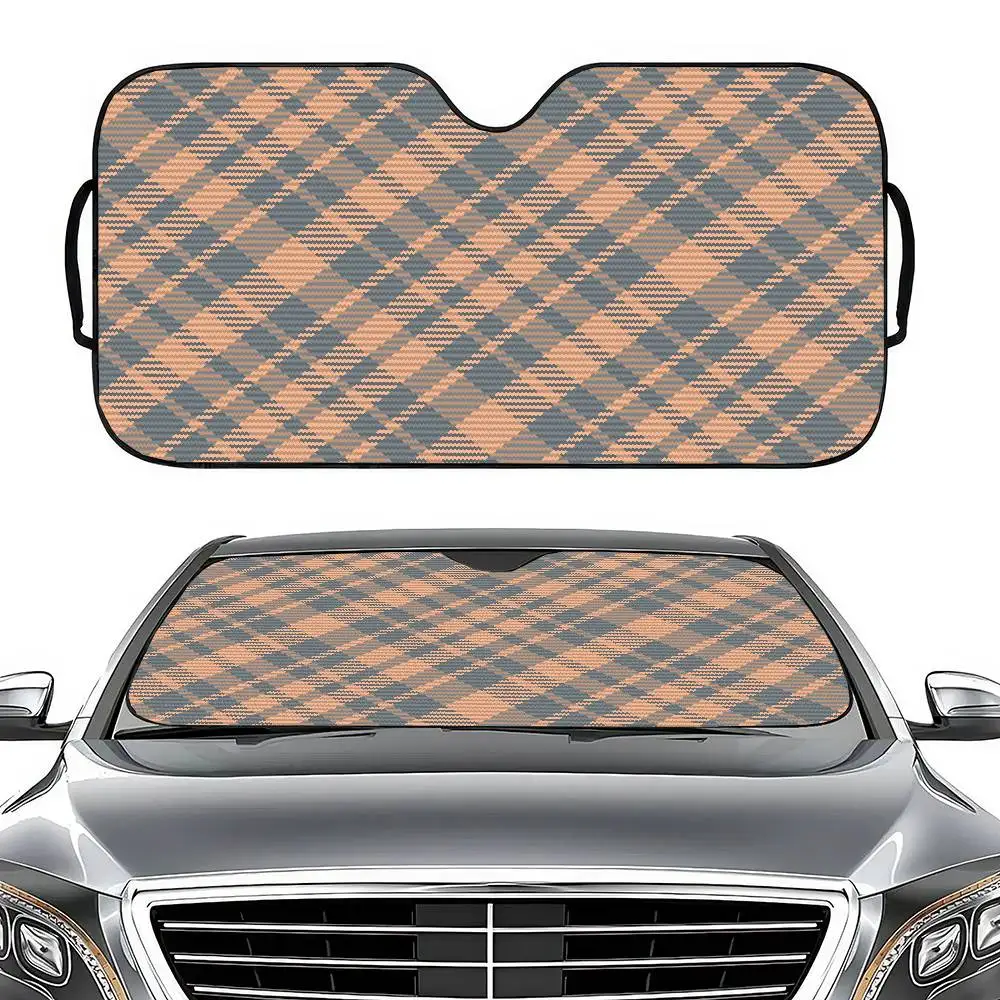 

Tartan Print Car Windshield Sunshade - Max UV Block, Cool Vehicle, Fits Most Sedans/SUVs