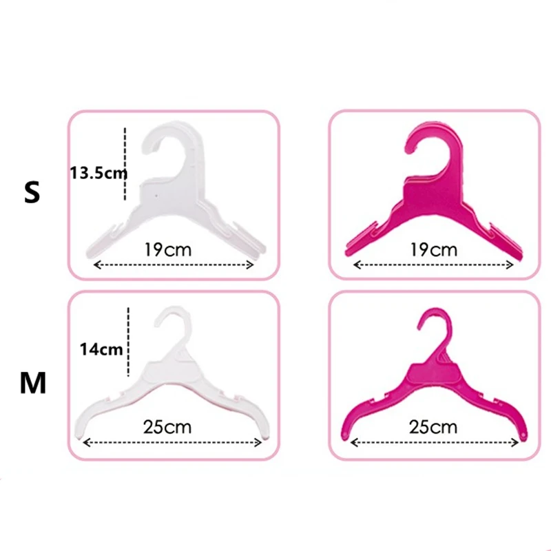 5pcs/lot Pet Clothes Plastic Hanger Solid Non-slip Puppy and Cat Coat Hanger Save-space Wordrobe Storage Pet Clothes Rack