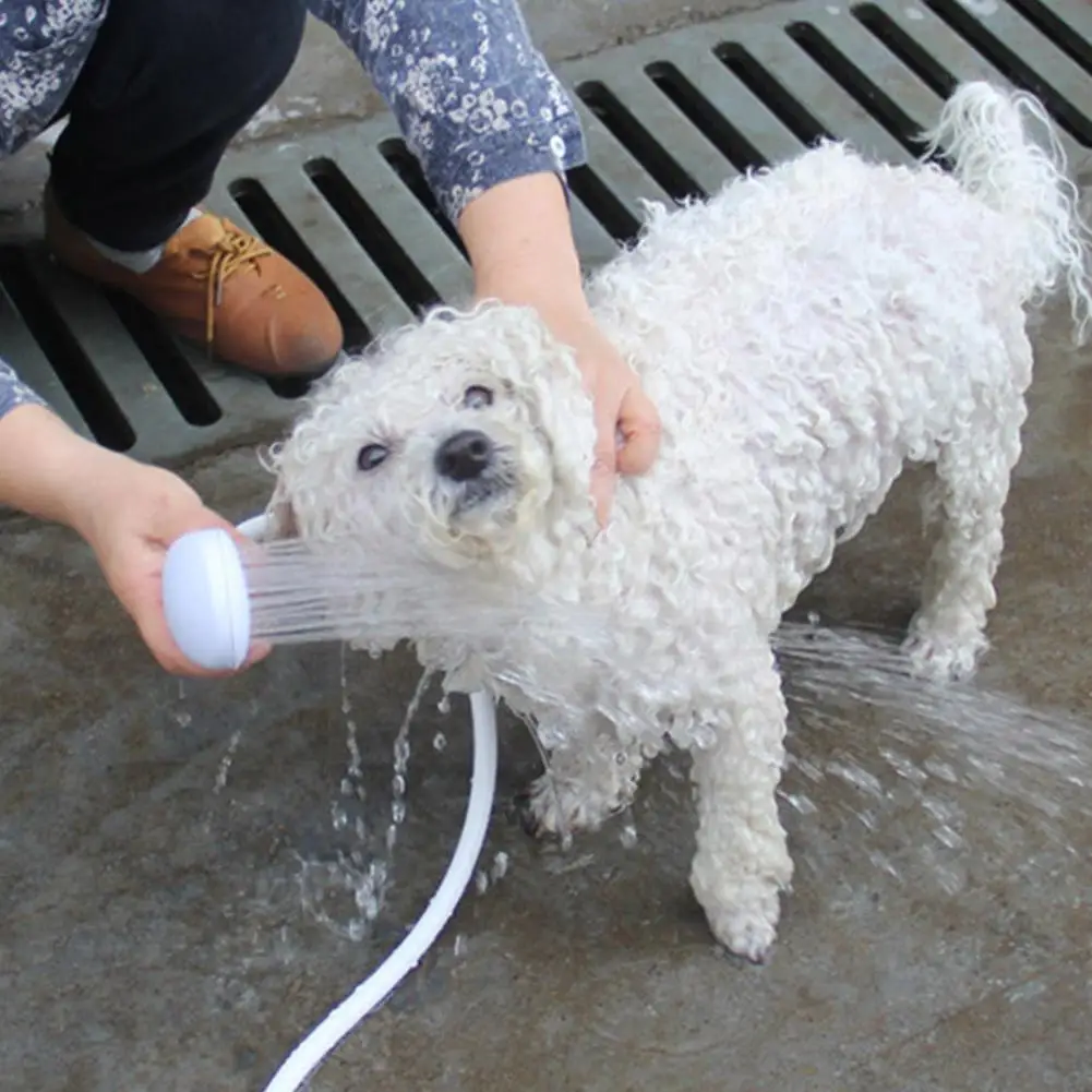 

Pet Shower Head Spray Drains Strainer Pet Bath Hose Dog Sink Brush Pet Supplies Washing Sprayers Pet Cleaning Washing Hair O9R5