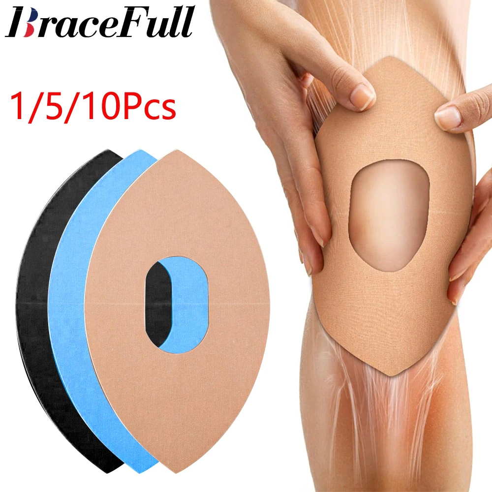 1/5/10 Stück Kinesiologie-Tape für Knie, Schmerzlinderung, elastisches, wasserdichtes sportliches Knieband zur Unterstützung der Stabilität, Sport