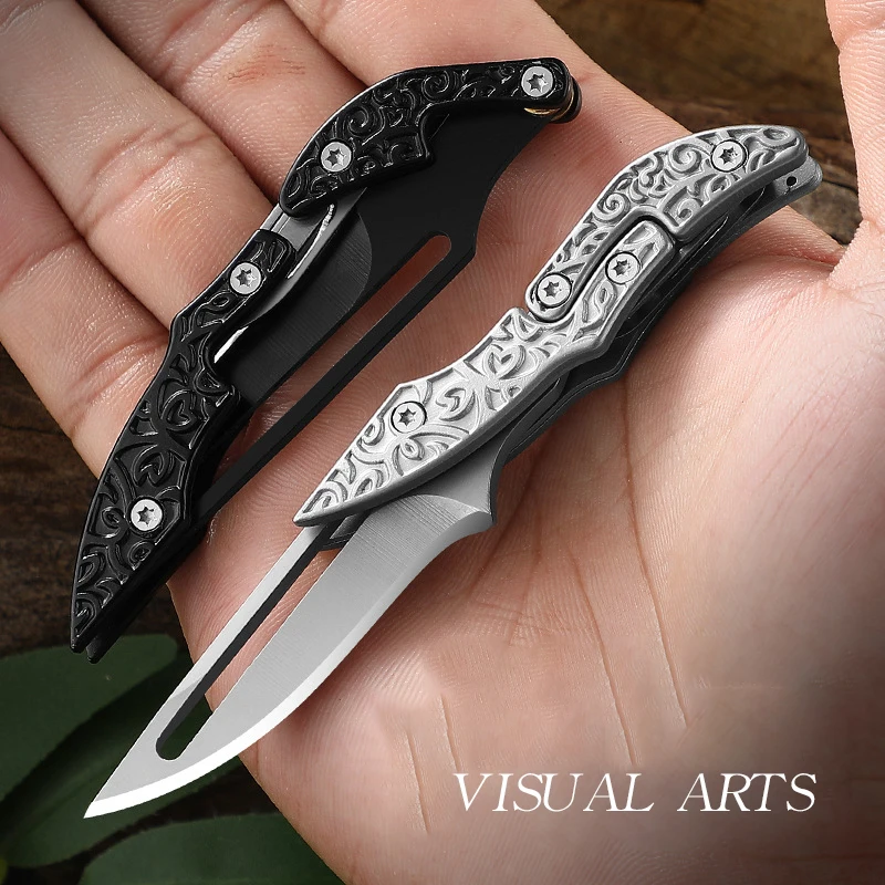 Mini Folding Knife Outdoor Portable Portable Small Knife All Steel Folding Knife Stainless Steel New Style