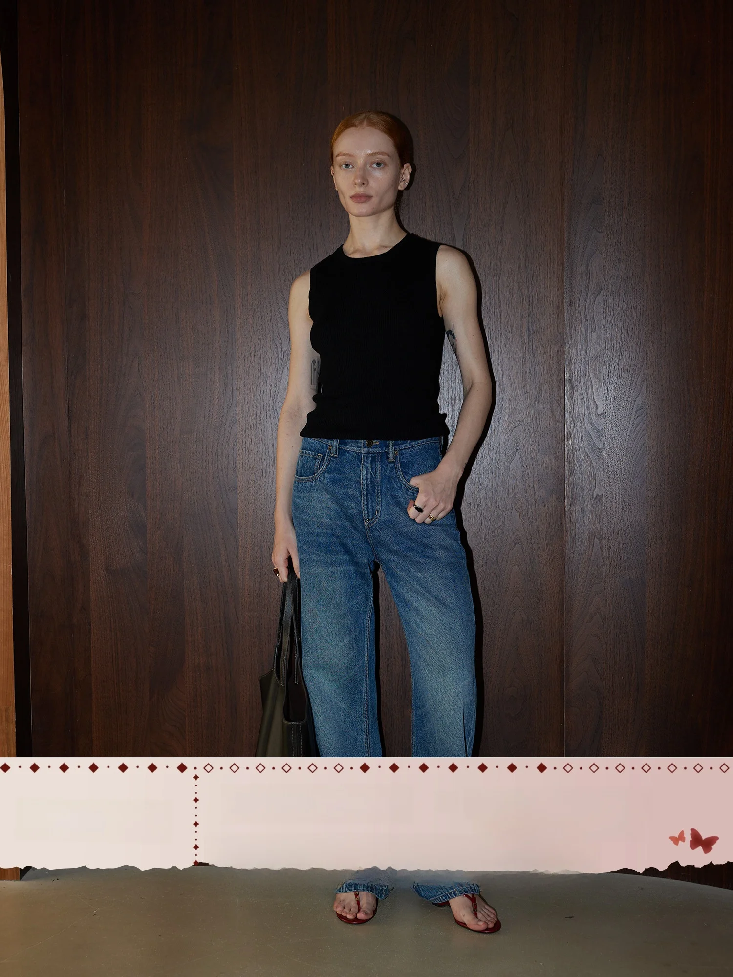 

Джинсы LUMIEN в винтажном стиле, повседневные, синие, с эффектом ферментации, свободного кроя, универсальные, прямые, из денима, женские, летние