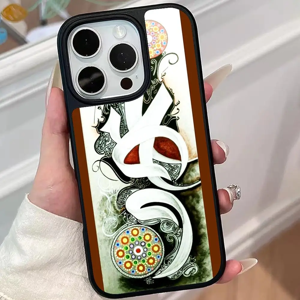 

Чехол для телефона с исламским символизмом для iPhone 17 16 15 14 13 12 11 Air Pro Max Plus, матовая поверхность, красочный, красивый чехол